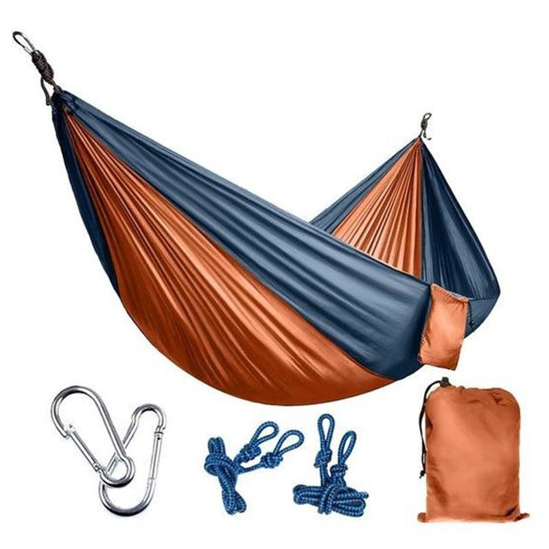 Portable Double Hammock - Durable Nylon for Outdoor Relaxation