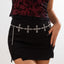 Gothic style spider web iron chain body chain retro carved sunflower alloy waist chain - Korvel