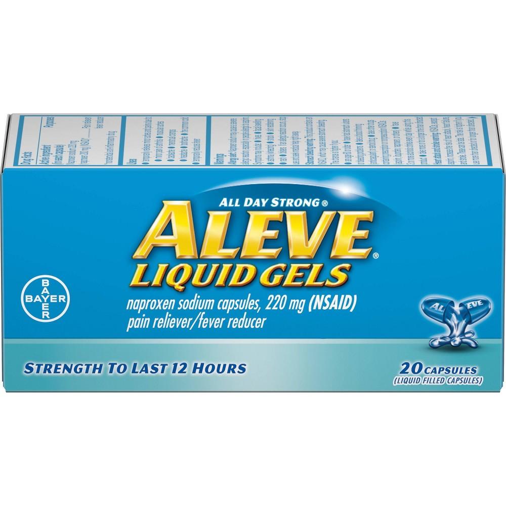 Aleve Liquid Gels - Pain Reliever & Fever Reducer, 220 Mg