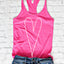 White Heart Tank Top - Stylish and Comfortable