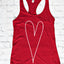 Skinny Heart Tank 1305