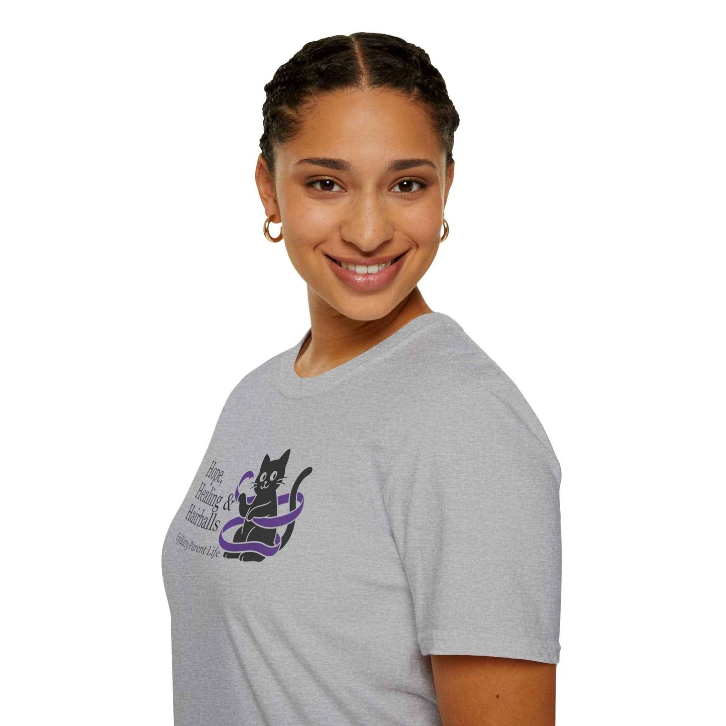 Hope & Hairballs Cat T-Shirt – Epikitty Parent Awareness Tee