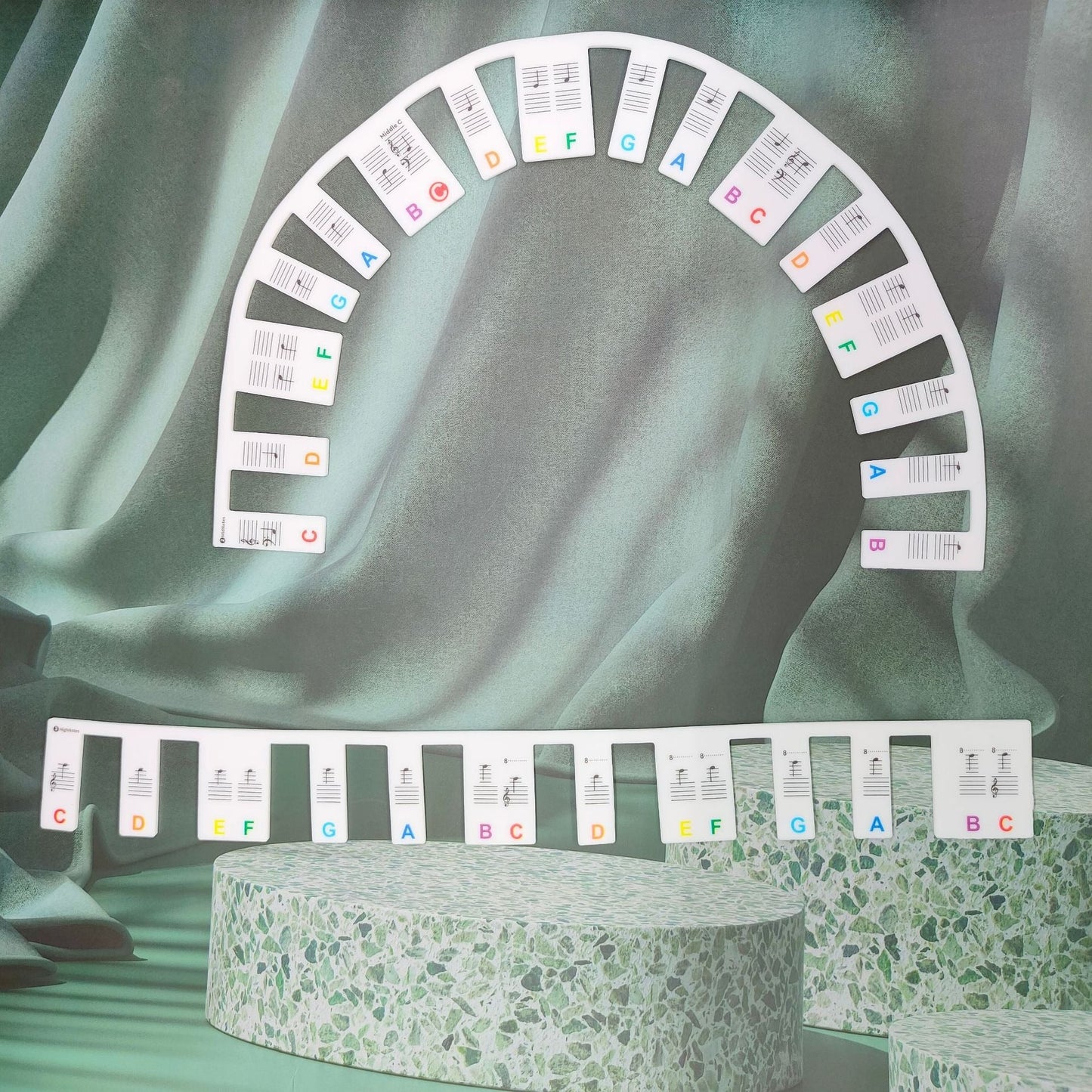 Silicone Piano Stickers for 61/88 Keys - Beginner's Guide