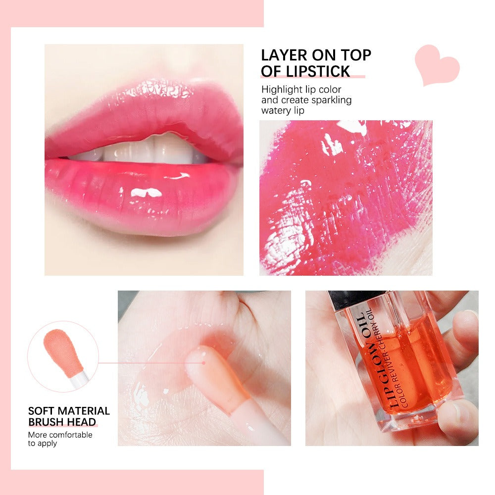 Ibcccndc Lip Oil Lip Balm Moisturizing Lip Glaze Transparent Toot Lip Nectar Lip Oil - Korvel
