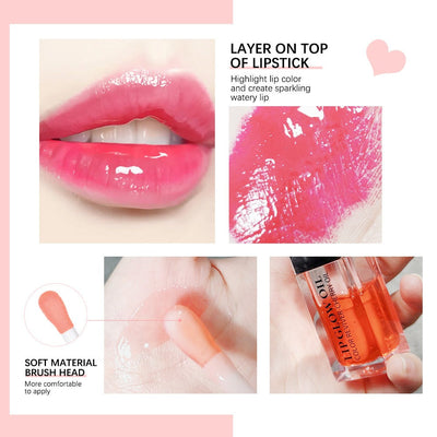 Ibcccndc Lip Oil Lip Balm Moisturizing Lip Glaze Transparent Toot Lip Nectar Lip Oil - Korvel