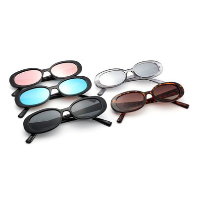 Lunettes de soleil ovales à la mode pour femmes