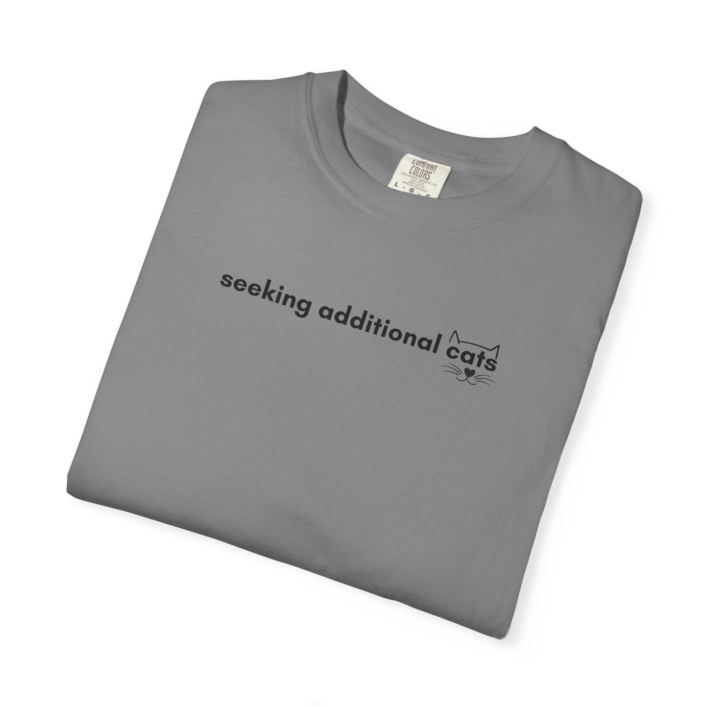 Seeking Additional Cats T-Shirt | Minimalist Cat Lover Tee