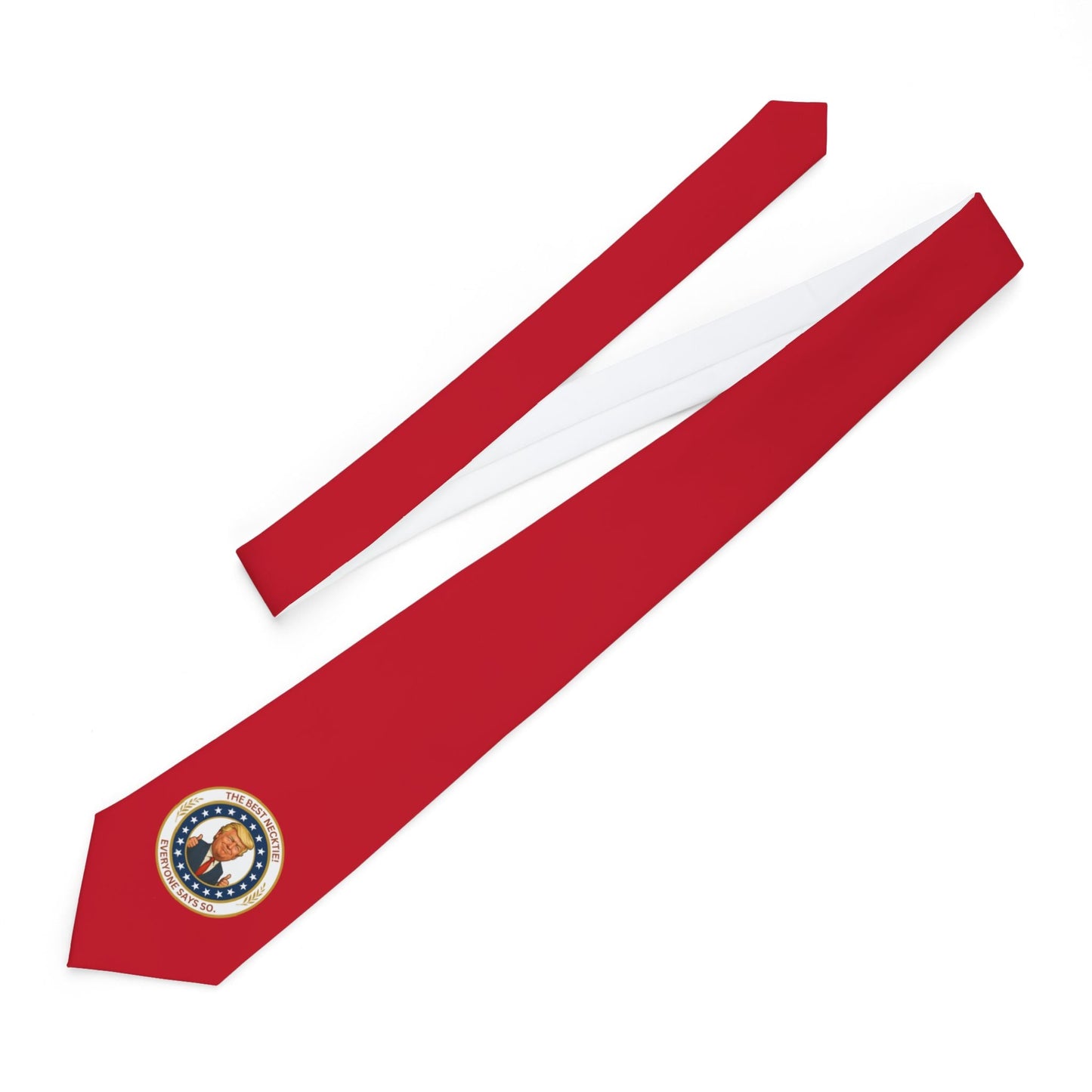Corbata de Parodia Política de Foca Falsa - Roja