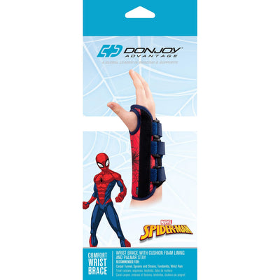DonJoy Advantage Comfort Wrist Brace for Kids - Spider-Man Design