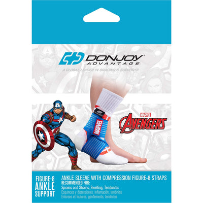 DonJoy Advantage Kids Figure-8 Ankle Support - Captain America X-Small