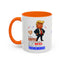 Taza de café de acento vibrante