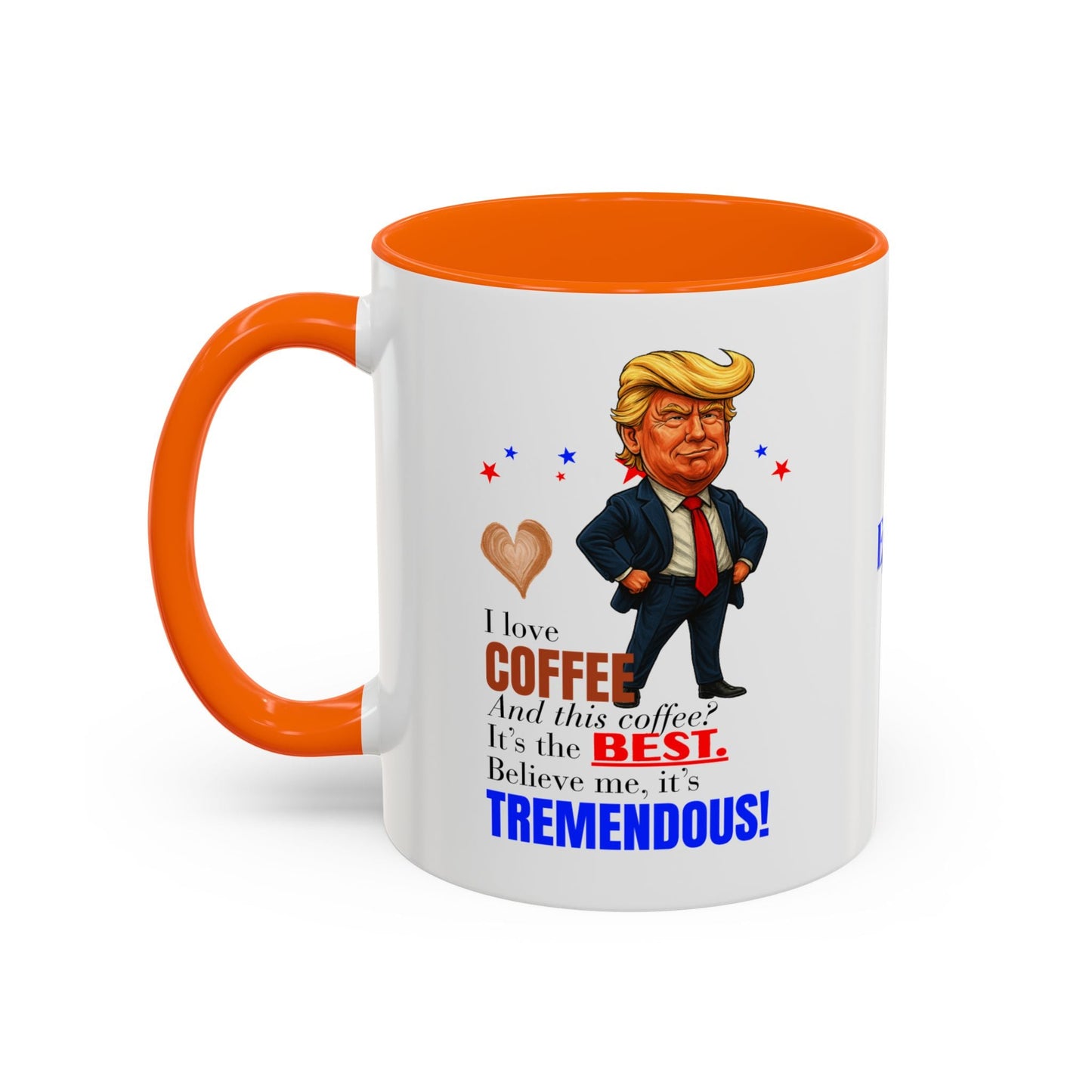Taza de café de acento vibrante