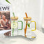 Square colored handle cup glass straw cup with lid milk tea cup with large capacity - Korvel