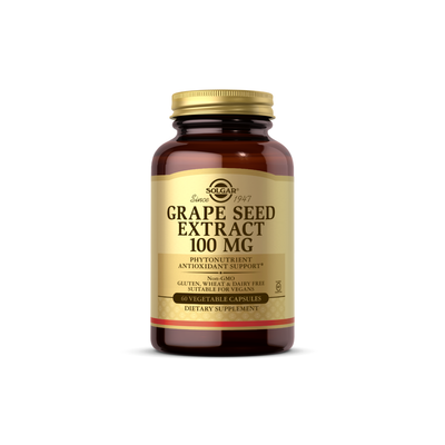 Solgar Grape Seed Extract - 100 Mg, 60 Vegetable Capsules