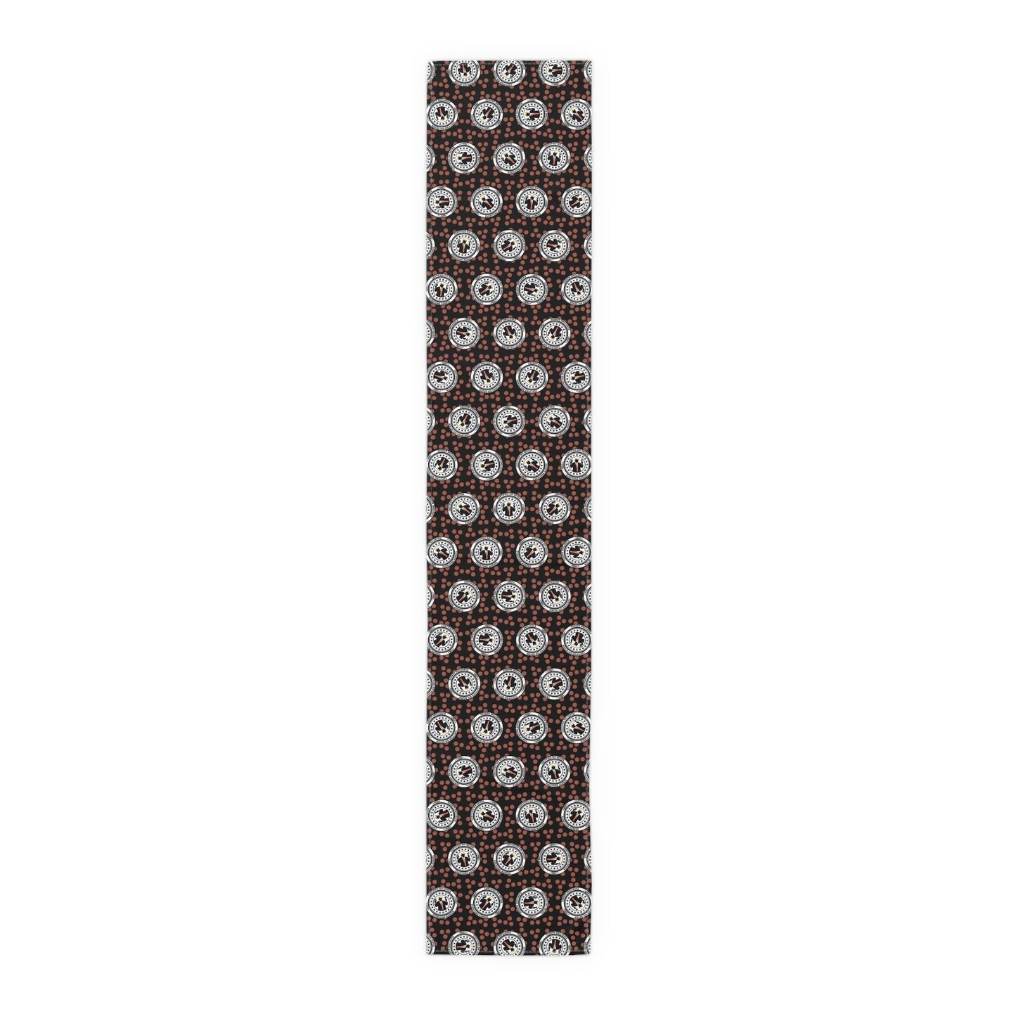 Certified Six Seven Table Runner – Political Parody Medallion Decor
