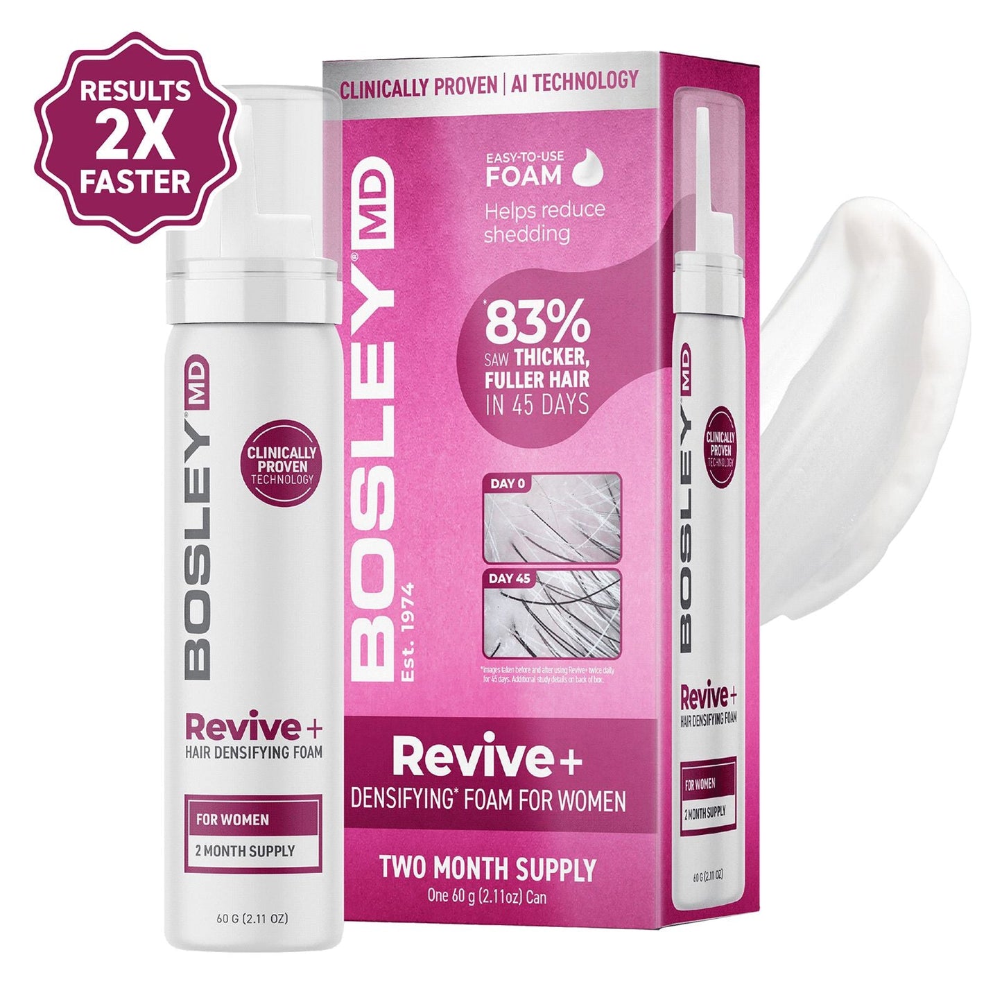 Bosley Revive Regrowth Foam - 60g