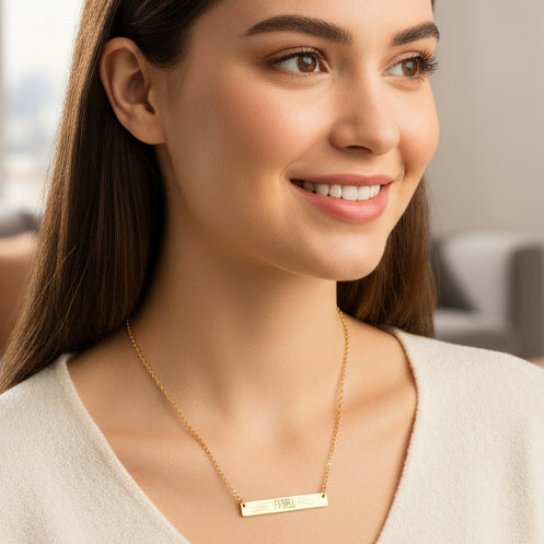 Collar de barra grabado FEREL - Edición Amor por los Gatos