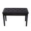 Elegant Piano Bench with Padded Cushion & Storage Compartment