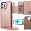 For iPhone 14 phone leather case Crazy Horse Apple 13 phone case Creative max skin insert card protective case - Korvel