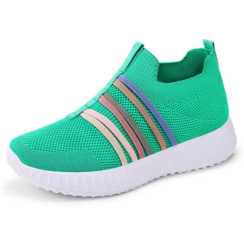 Women's Breathable Mesh Casual Flats - Plus Size Soft Bottom Pumps