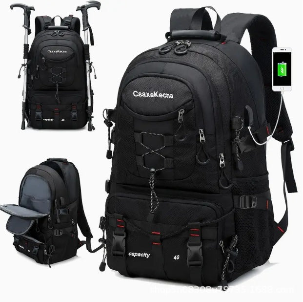 Mochila de Viaje para Montañismo de Gran Capacidad para Hombre