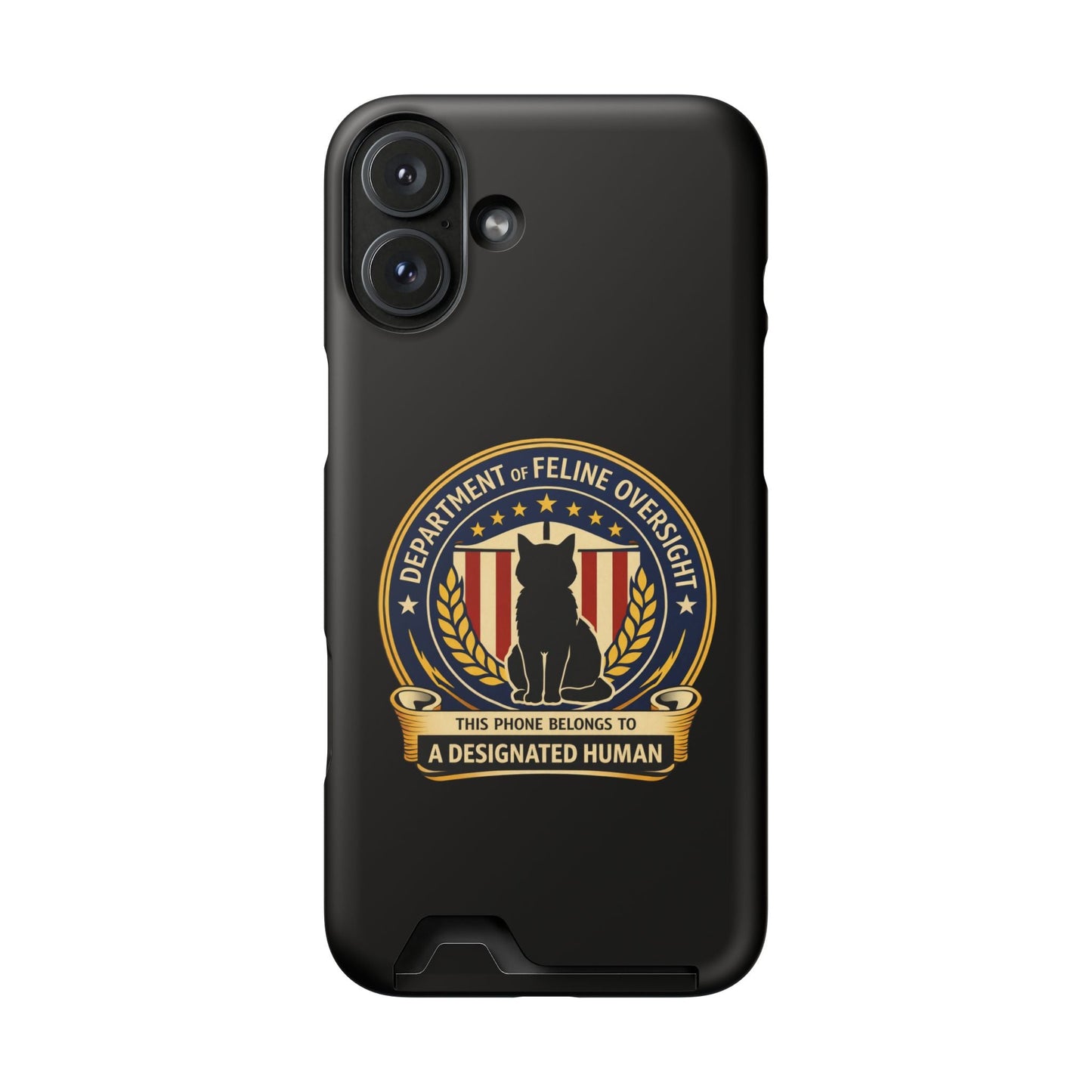 Department of Feline Oversight MagSafe iPhone Case - Designated Human Edition