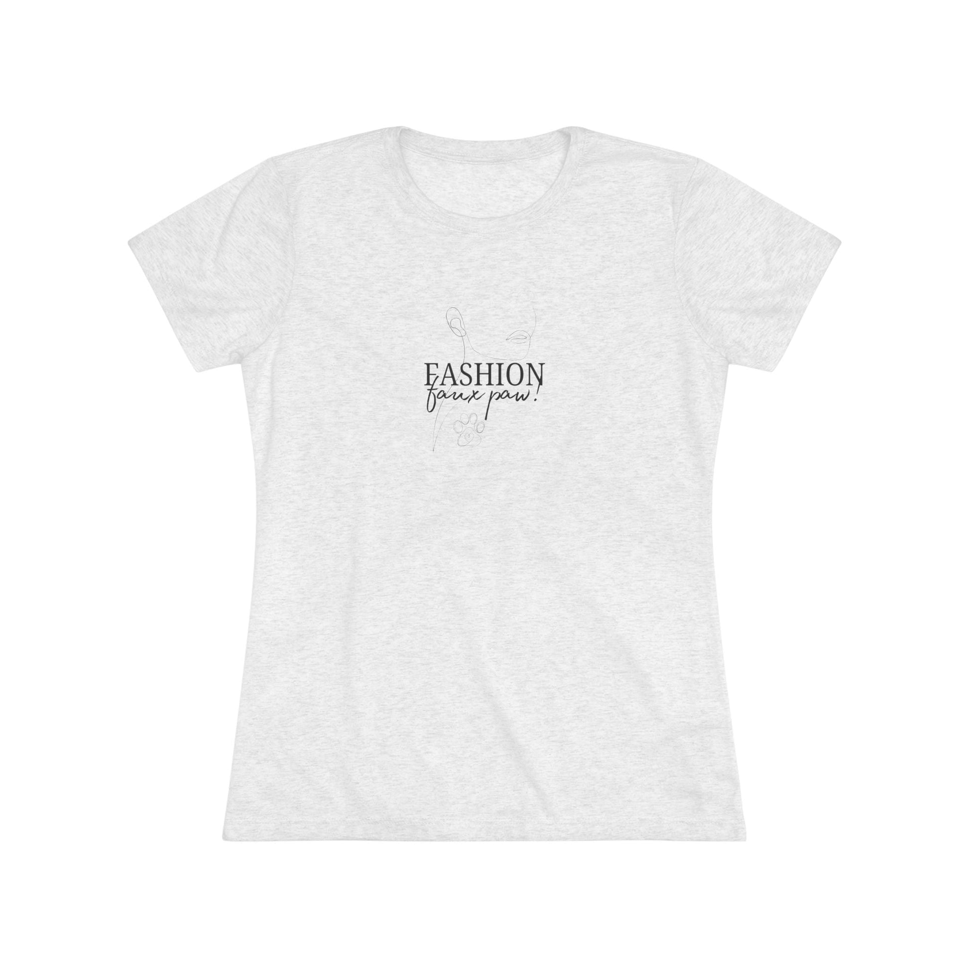 Trendy Women's Triblend T-Shirt - Fashion Faux Paw - Korvel