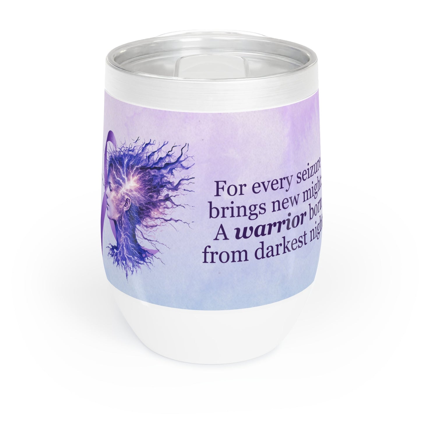 Chill Warrior Wine Tumbler - Embrace Your Inner Strength - Korvel