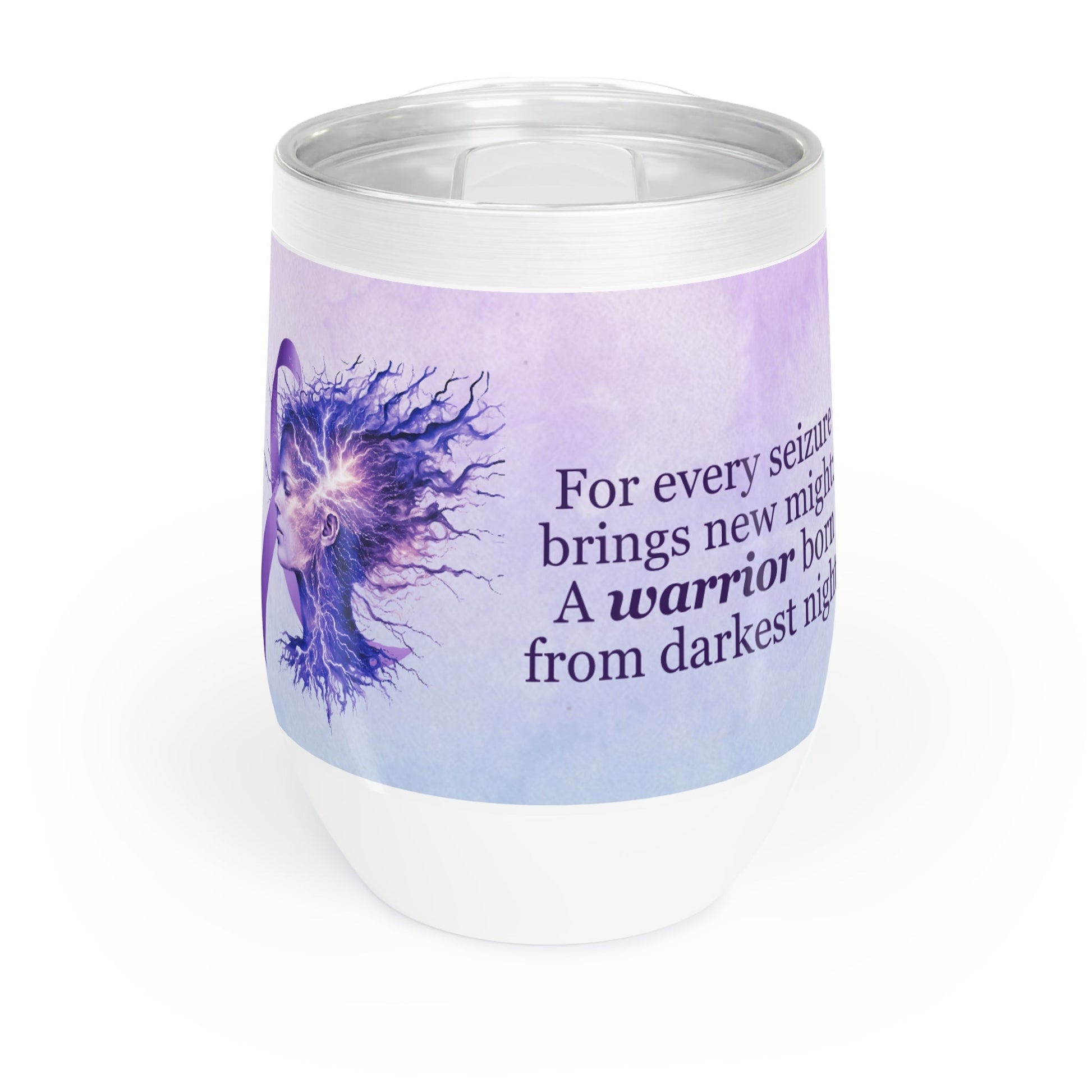 Chill Warrior Wine Tumbler - Embrace Your Inner Strength - Korvel
