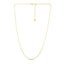 14k Yellow Gold Adjustable Popcorn Chain 1.3mm