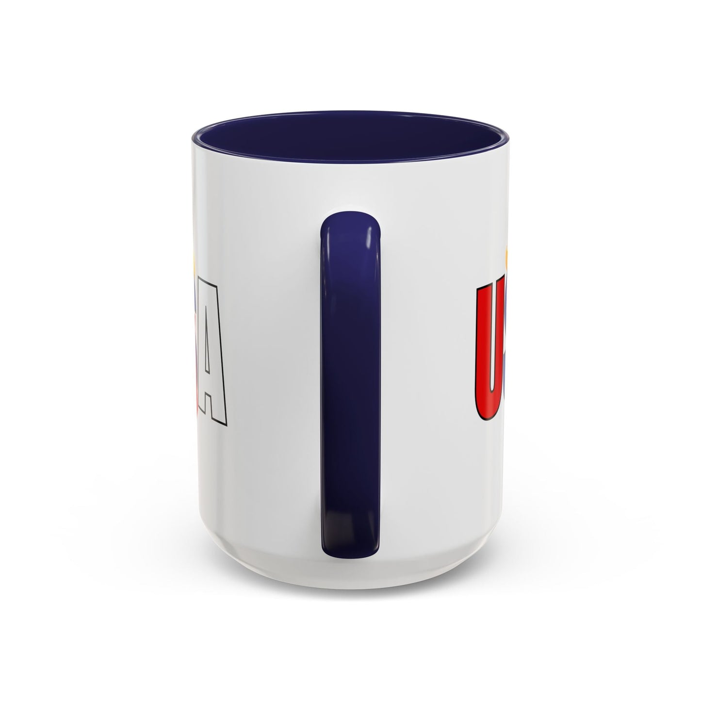 Taza de café con acento vibrante de EE. UU.