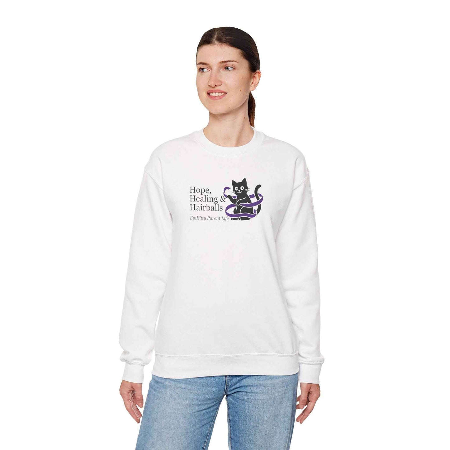 Sudadera Epikitty Parent Life de Esperanza, Sanación y Bolitas de Pelo