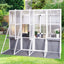 Greenhouse Wooden Lean to Greenhouses for Outdoors Heavy Duty Walk in Green House for Outside Winter - Korvel