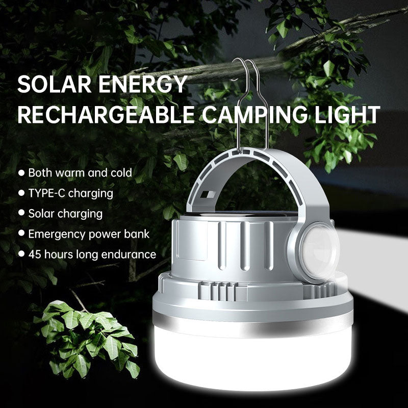 Outdoor Camping Light Solar Charging Camping Light LED Bulb Household Emergency Light - Korvel