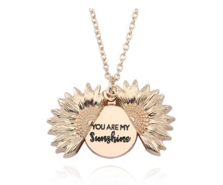 Collar de Letras Dobles Girasol