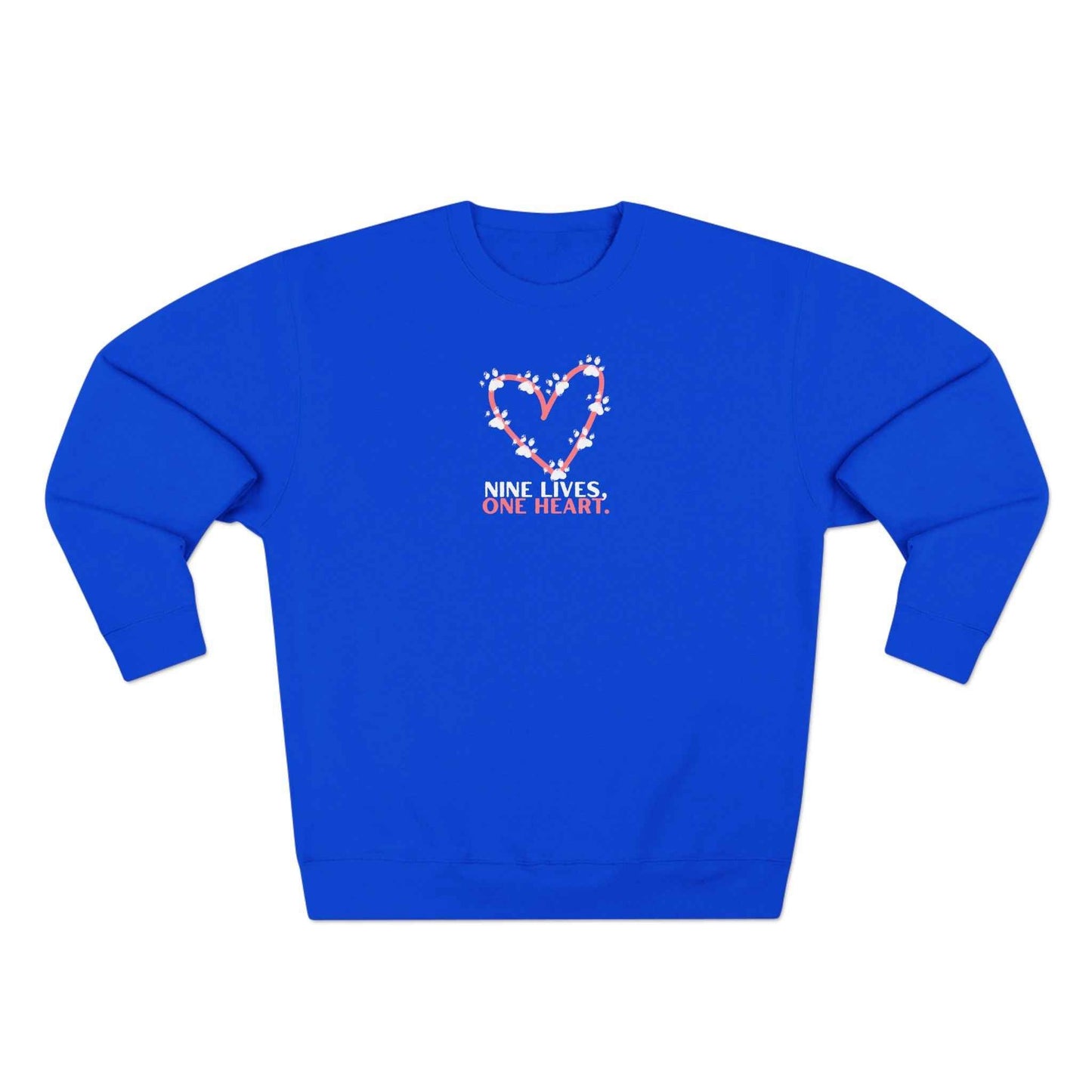 Nine Lives, One Heart Cat Lover Sweatshirt