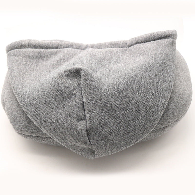 Travel Hooded U-Shaped Pillow for Comfort Anywhere