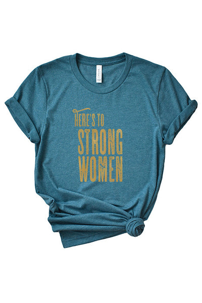 Heres To Strong Women Baseball Batting Tee