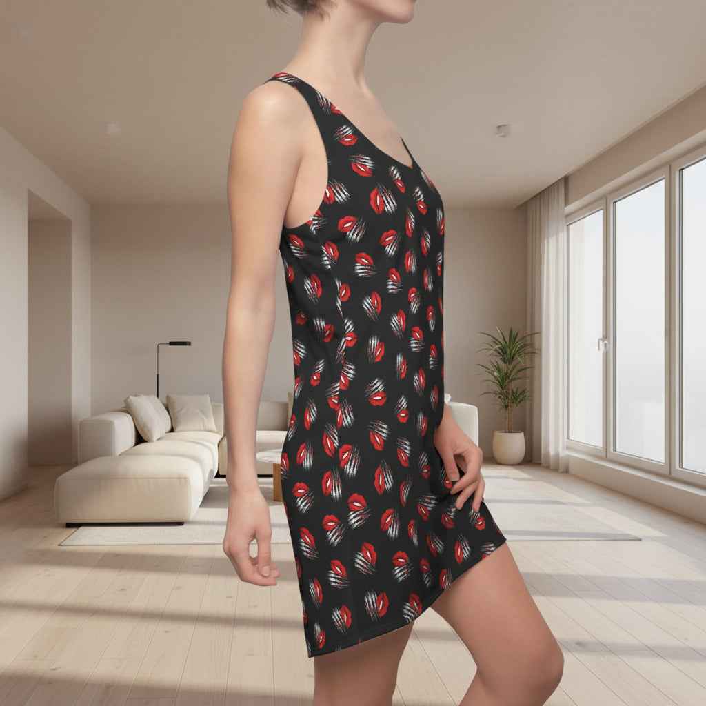 Soft Face, Sharp Claws Racerback Dress