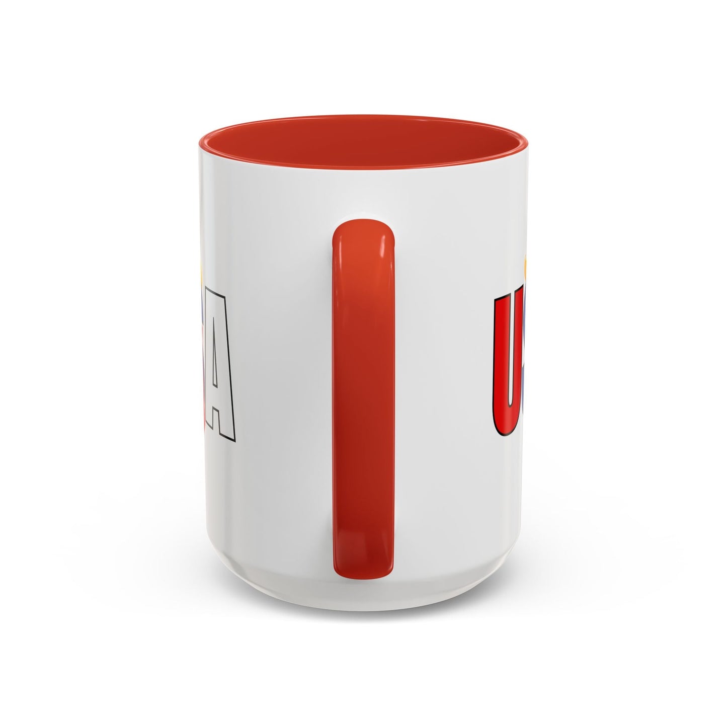 Taza de café con acento vibrante de EE. UU.