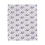 Couverture en velours à fleurs violettes