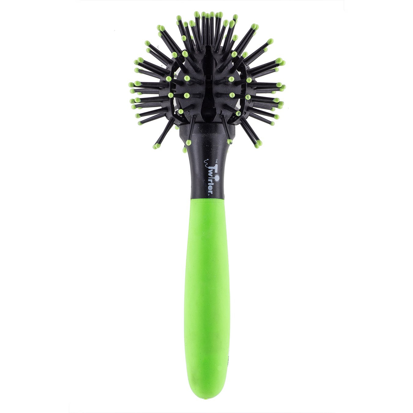 Twirler The Neon Green - Petite brosse à cheveux paddle