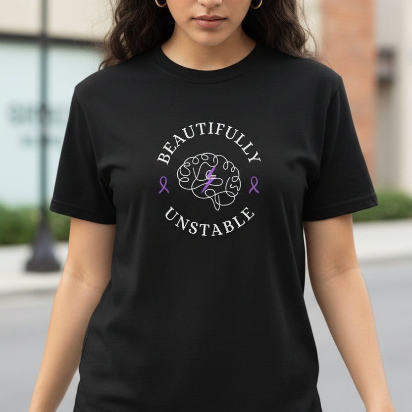 Beautifully Unstable Unisex T-Shirt – Epilepsy Awareness