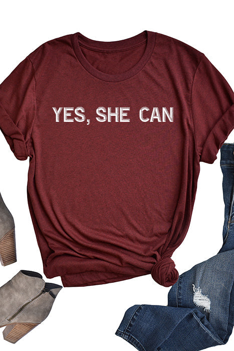 Yes, She Can Unisex T-Shirt - Korvel