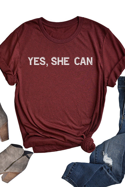 Yes, She Can Unisex T-Shirt - Korvel