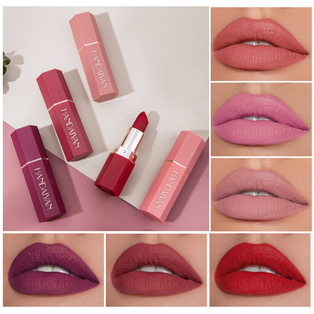 HANDAIYAN Matte Long Lasting Lipstick Lipstick Long Lasting Makeup Multi Color Lipsticks Look Good And Show Temperament - Korvel