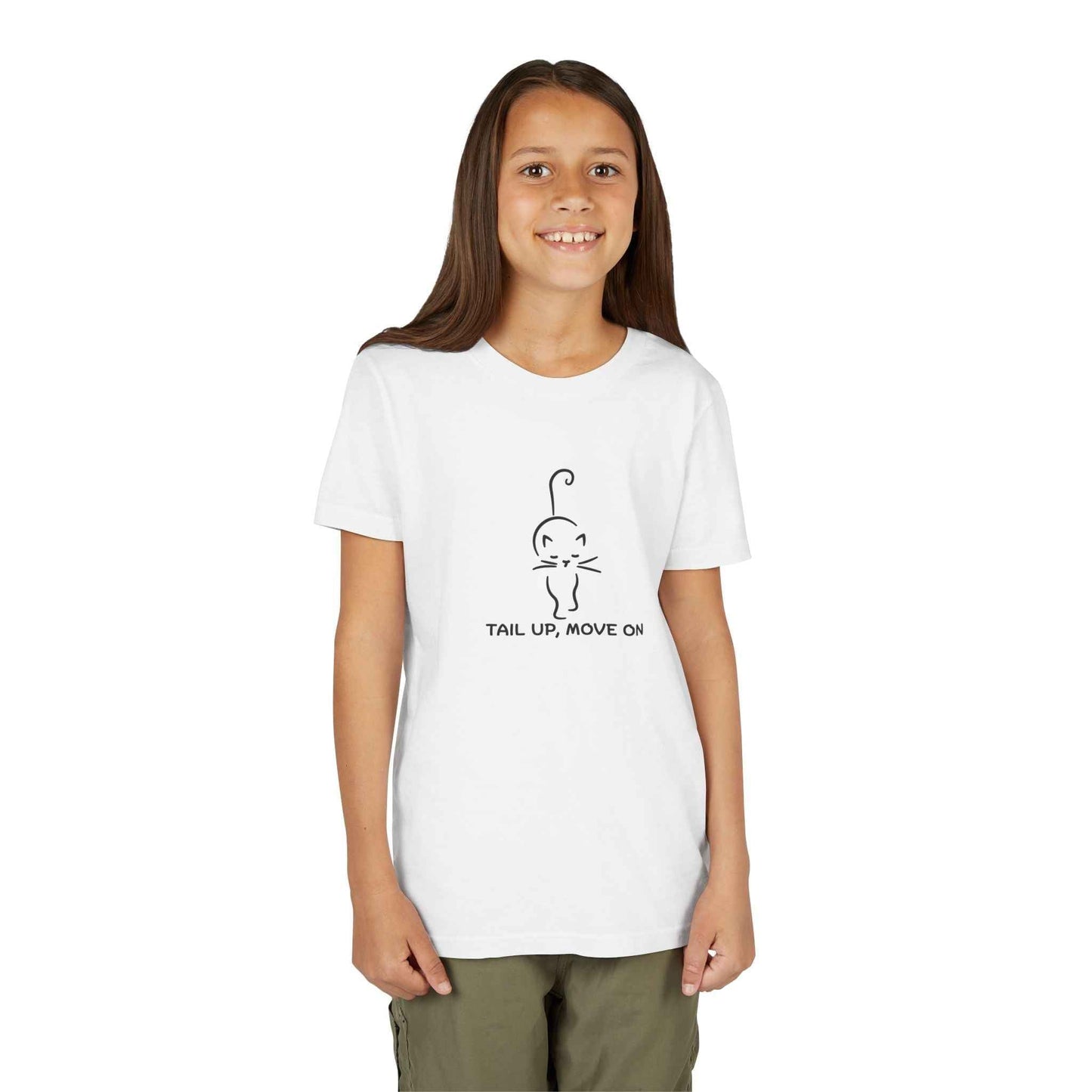 Tail Up, Move On Youth Tee – Small Human, Big Attitude