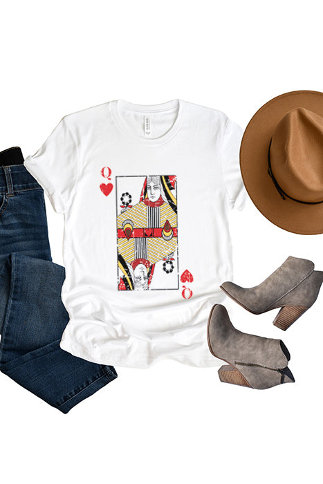 Queen Of Hearts Unisex T-Shirt - Korvel