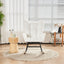 Premium Nursery Rocking Chair with Teddy Fabric Cushion