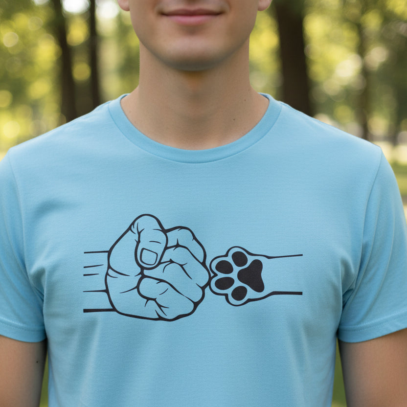 Camiseta Unisex de Algodón Pesado Fist Bump